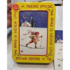 Mary Engelbreit "To A Friends House"‎ Collectible Memory Box 12 Cards Christmas